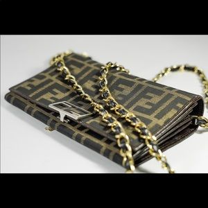 Vintage Fendi Chain Wallet (Chain not original Fendi)